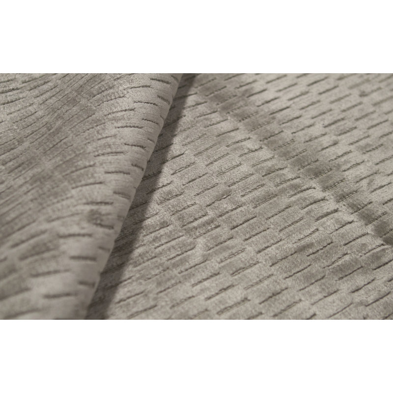 Geometric Area Rug in Silver