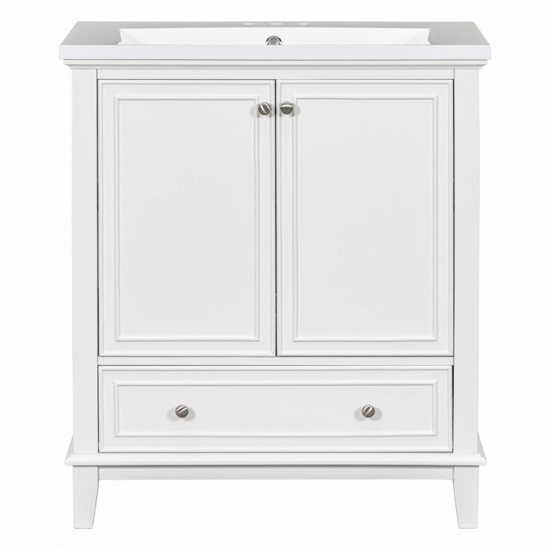 Meuble-lavabo 30 po avec lavabo, Blanc