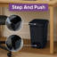 Poubelle à pédale compacte Superio 10L à ouverture double 2,5 gallons Superio (10,63 po x 7,68 po x 13,53 po) Superio-123538946