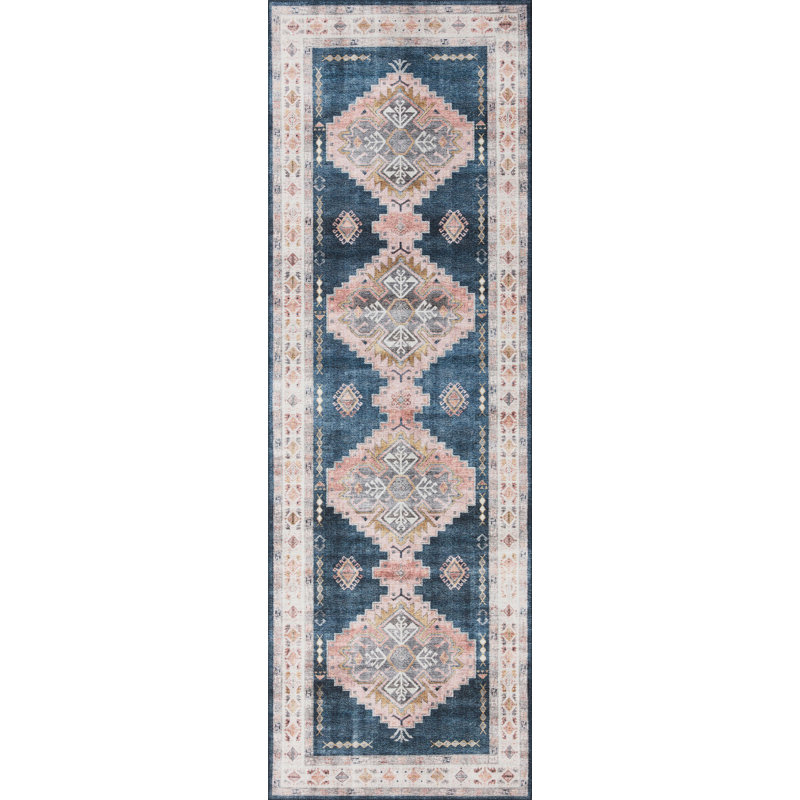 Jujhar Oriental Indoor Rug, Rectangle 2'6" x 7'6"