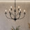 Lustre en métal à deux niveaux de style bougie à 9 niveaux Maroneia