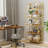 No Assembly Folding Etagere Bookcase-352414137