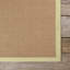 Tapis jaune et brun en jute et sisal tissé à la main Wroblewski-24361890-123469321