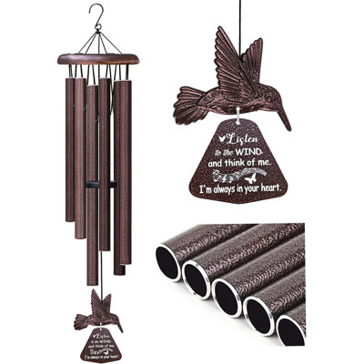 Carillons commémoratifs commémoratifs avec colibri, cadeaux de sympathie pour la perte d'un être cher, carillons à la mémoire d'un être cher, cadeau de condoléances, souvenir de deuil