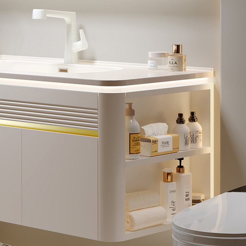 Armoire de salle de bain simple et légère de style luxueux
