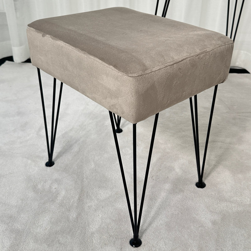 Manufactured Wood Accent Stool, Black