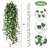 14 Pack 98ft Fake Ivy Vines, Artificial Ivy Garland with 100 LED String Lights