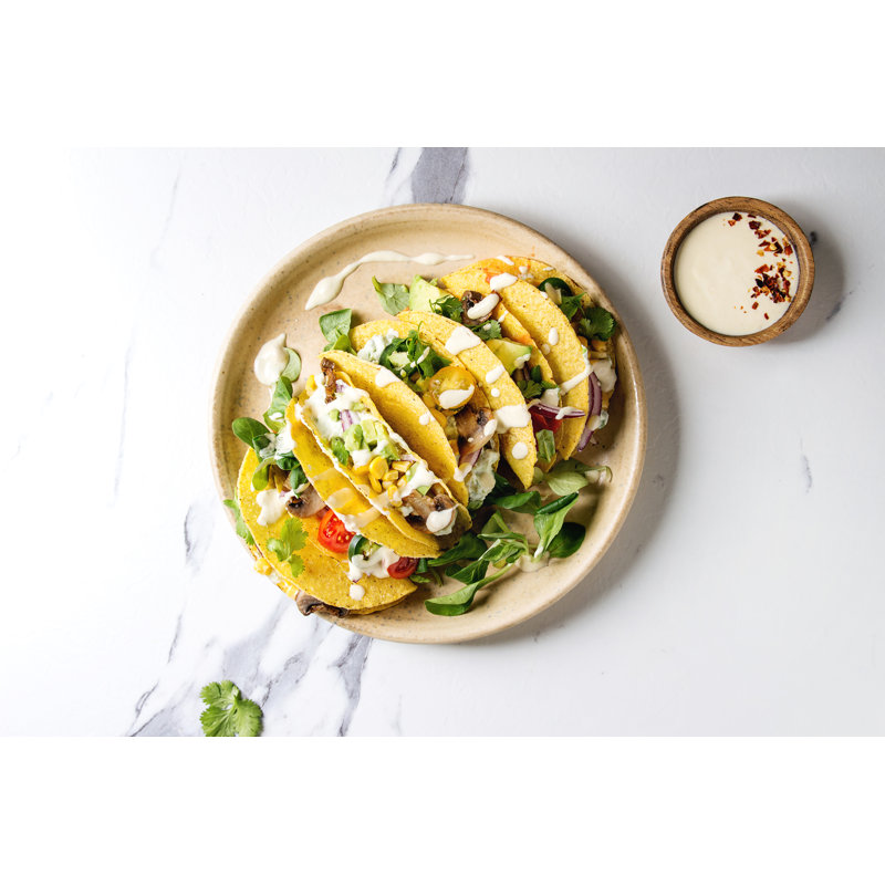 Vegetarian Corn Tacos - Wrapped Canvas Print, 30cm H x 46cm W x 3.8cm D