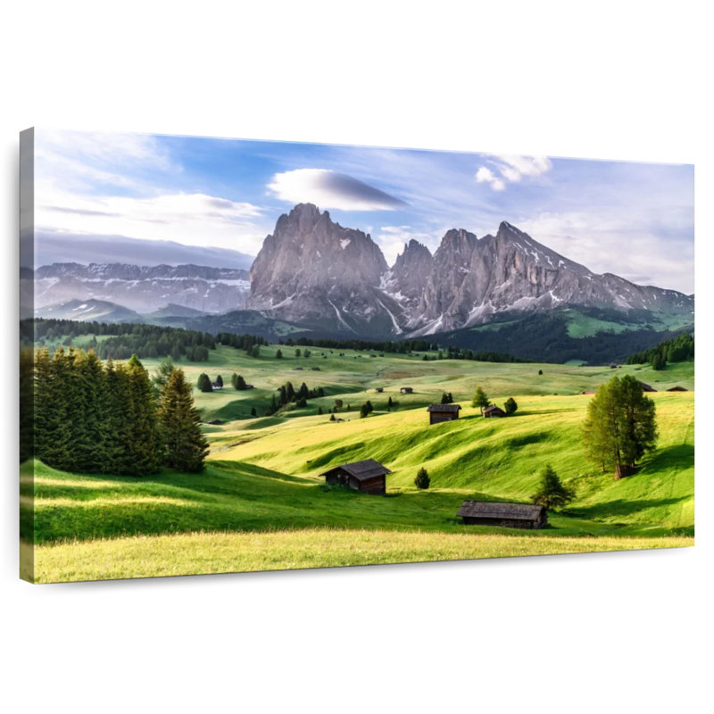 Alvord Seiser Alm In Spring, 8'' H x 12'' W