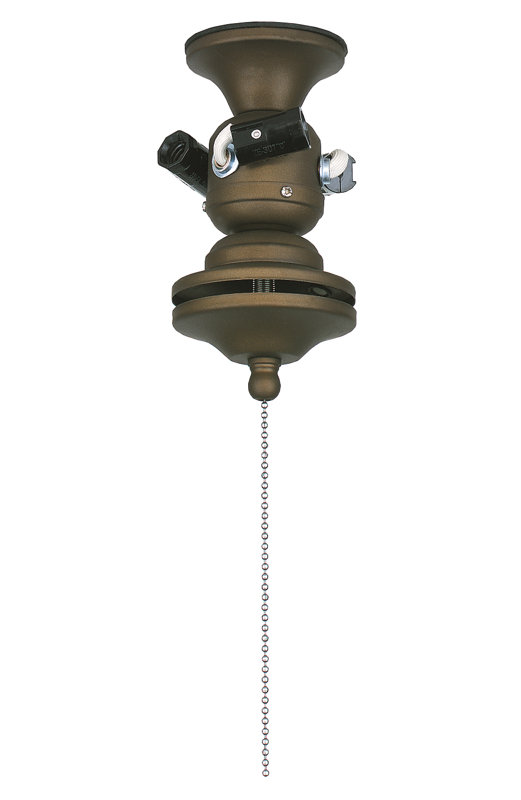 Ventilateur de plafond 3 lumières pour les endroits humides, Bronze huilé