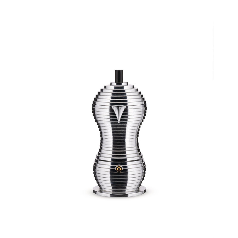 Pulcina Espresso Coffee Maker, 3 Cup, Black