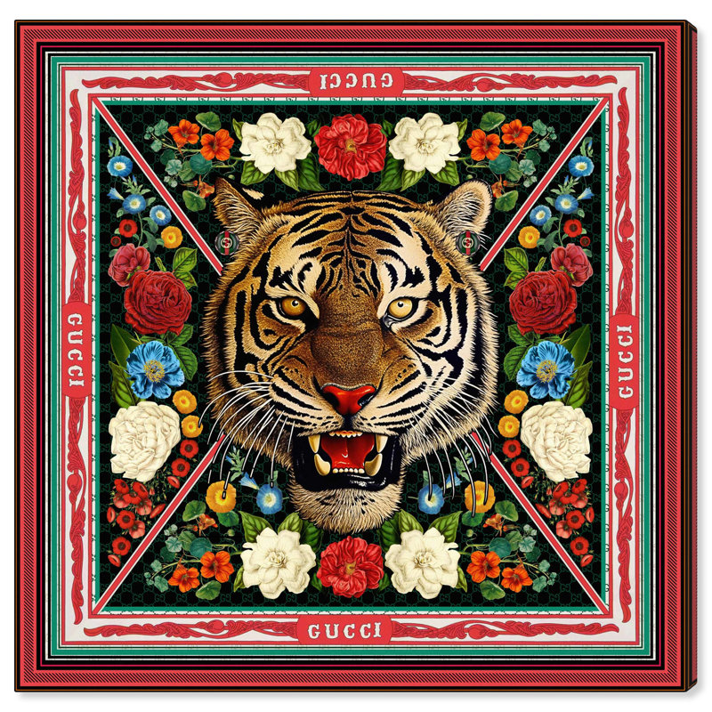 Écharpe isolante rouge et verte sur toile, H 12 po x l 12 po x P 0,8 po