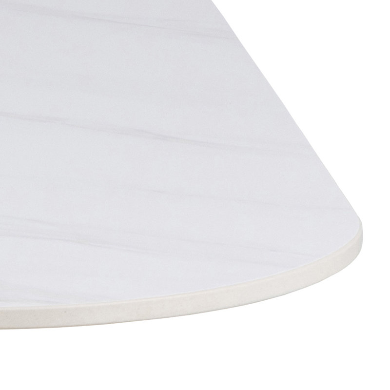 Oyalowo Metal Base Dining Table, White