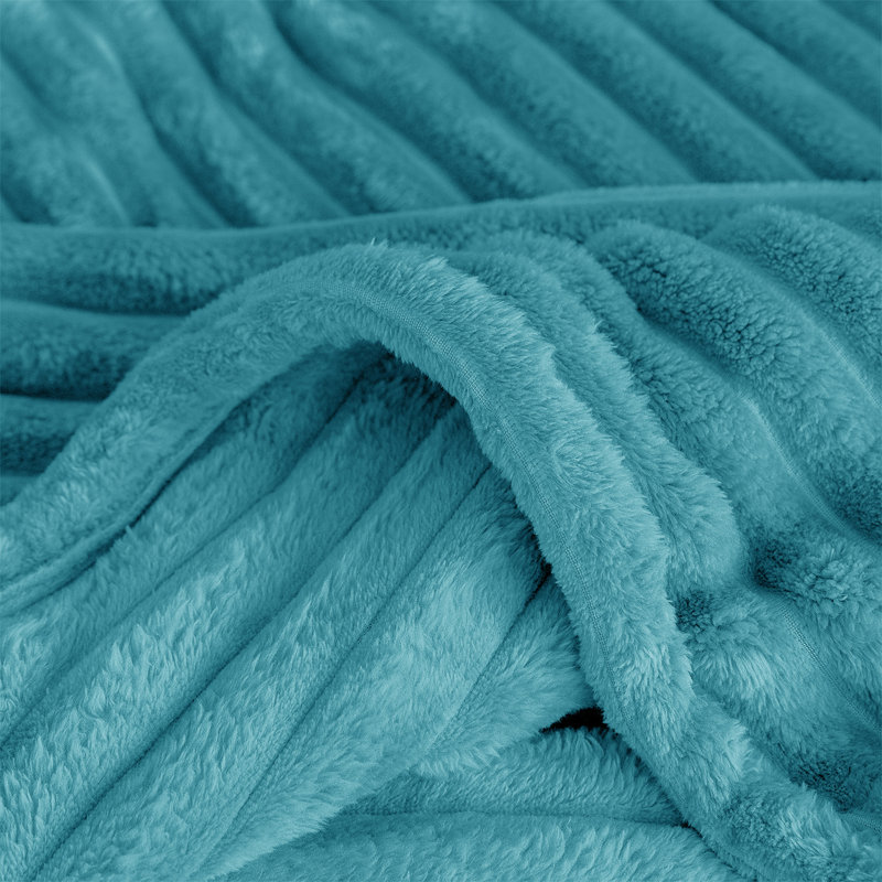 BELLISSIMA PLUSH THROW, Teal, 150cm x 100cm