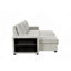 Canapé-lit modulaire convertible en L avec canapé-lit moderne avec méridienne de rangement, port USB et porte-gobelet pour le salon-446857446