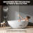 61" Freestanding Solid Surface Bathtub With Pop-Up Drainage And Overflow-119713722