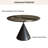 Round Dining Table With Sintered Stone Tabletop-331995954