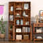 Bibliothèque avec bibliothèque d'angle et tablette réglable-197192878