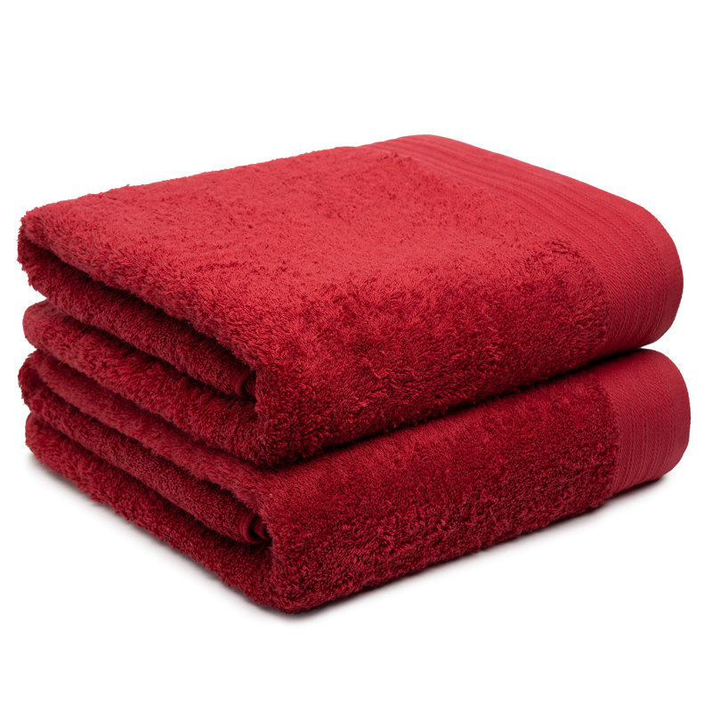 Lorena Midweight Bath Sheet, Burgundy