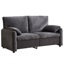 Canapé rembourré 2 places avec coussins en duvet Jax Chenille-457483401