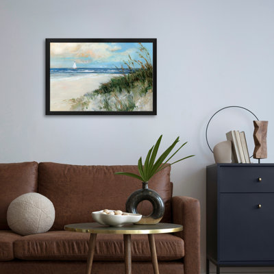 Oak Island Sunrise Premium Framed Poster by Sally Swatland