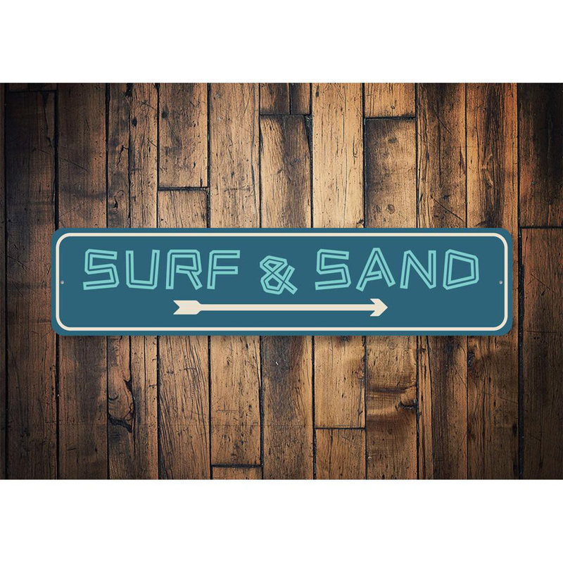 Panneau Surf and Sand Aluminium, H 4 po x l 18 po x P 0,04 po