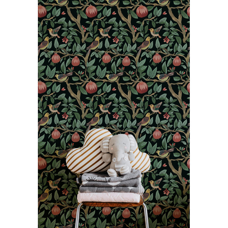 Papier peint à fleurs William Moody