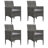  Dining Set Grey, Dark Grey-1661062468