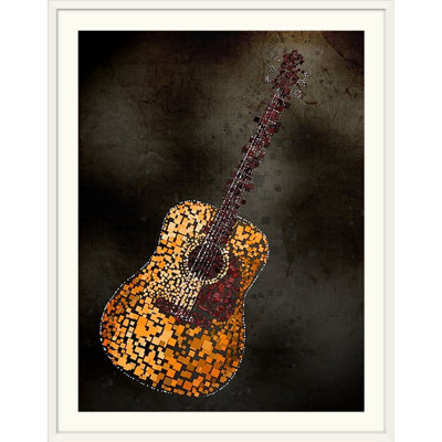 «Abstract Squares Guitare» par Francy, impression