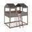 Full Over Full Wood Bunk Bed With Roof,Window, Guardrail, Ladder-1070410244