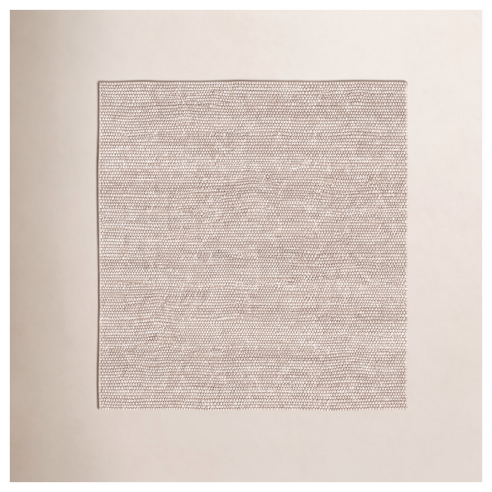 Elle Handmade Beige Rug, Rectangle 3' x 5'