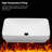 19"X12" White Semi-Recessed Ceramic Bathroom Sink