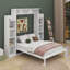 Lit escamotable double avec tablettes et DEL-1638913539