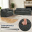 2 Seater Chenille Sofa-1843284466