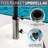 US Weight 80 lb. Fillable Capacity Round Free-Standing Outdoor Patio Umbrella Base in White-762288950