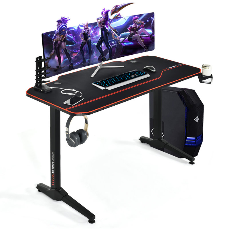 Metal Base Computer Desk