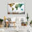 Abstract World Map Canvas Print-1160148757