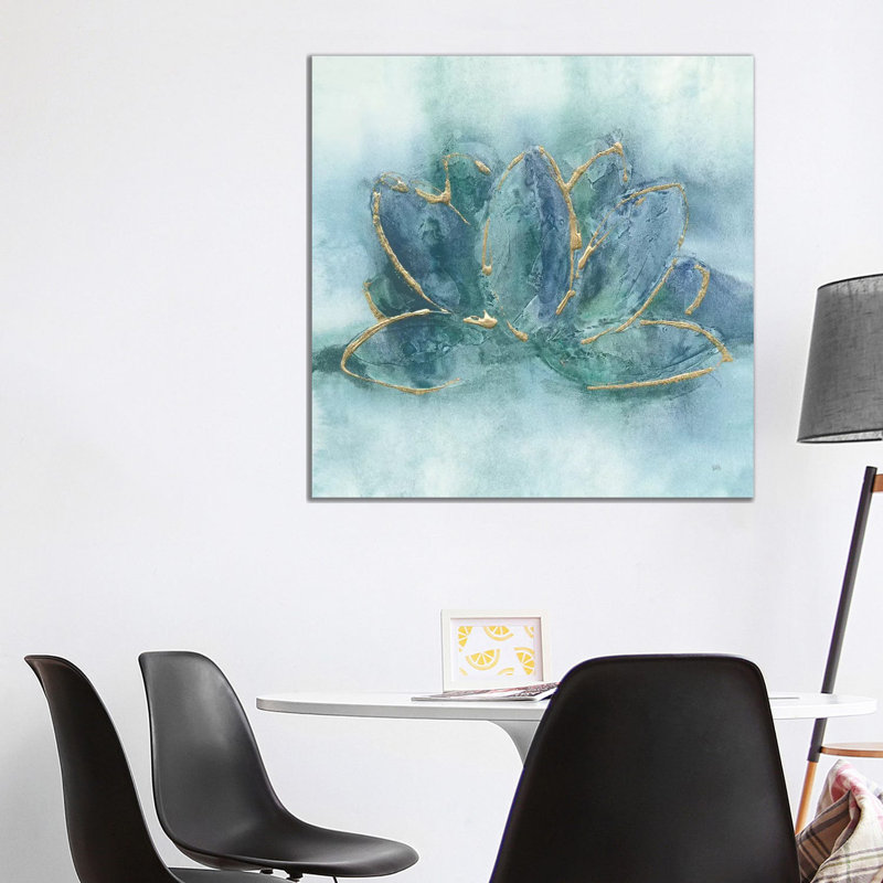 Buddha Lotus by Chris Paschke - 1 Piece Wall Art on Canvas, 93.98 cm H x 93.98 cm W x 1.91 cm D, No Frame