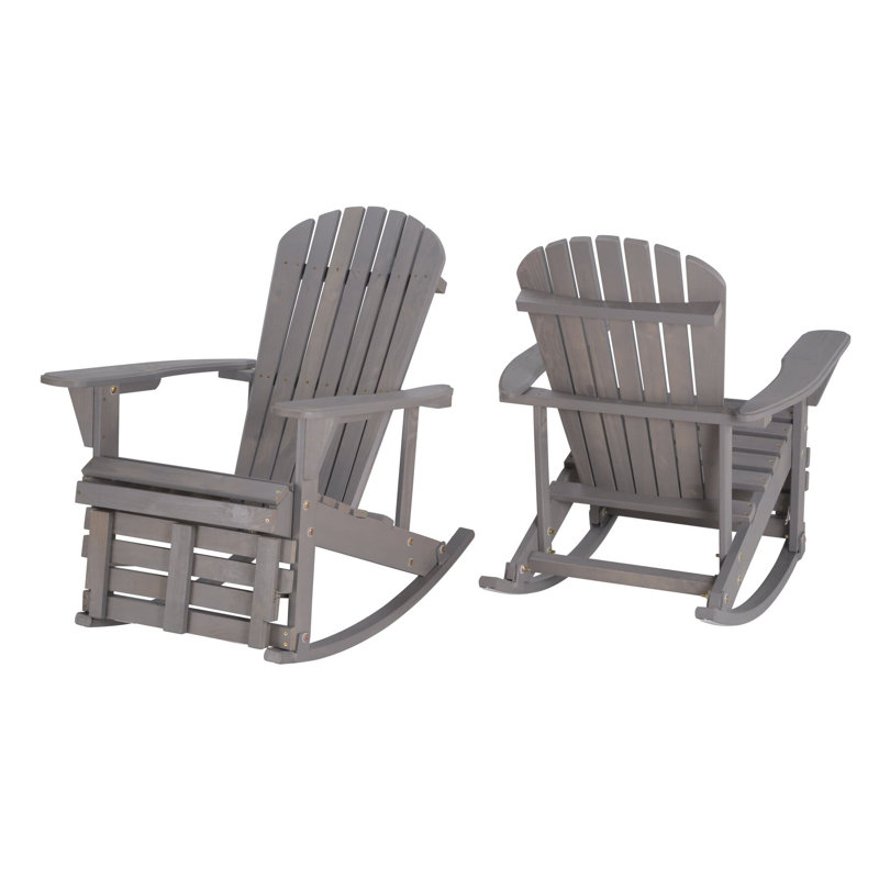 Apsana Outdoor Adirondack Chair, Dark Gray