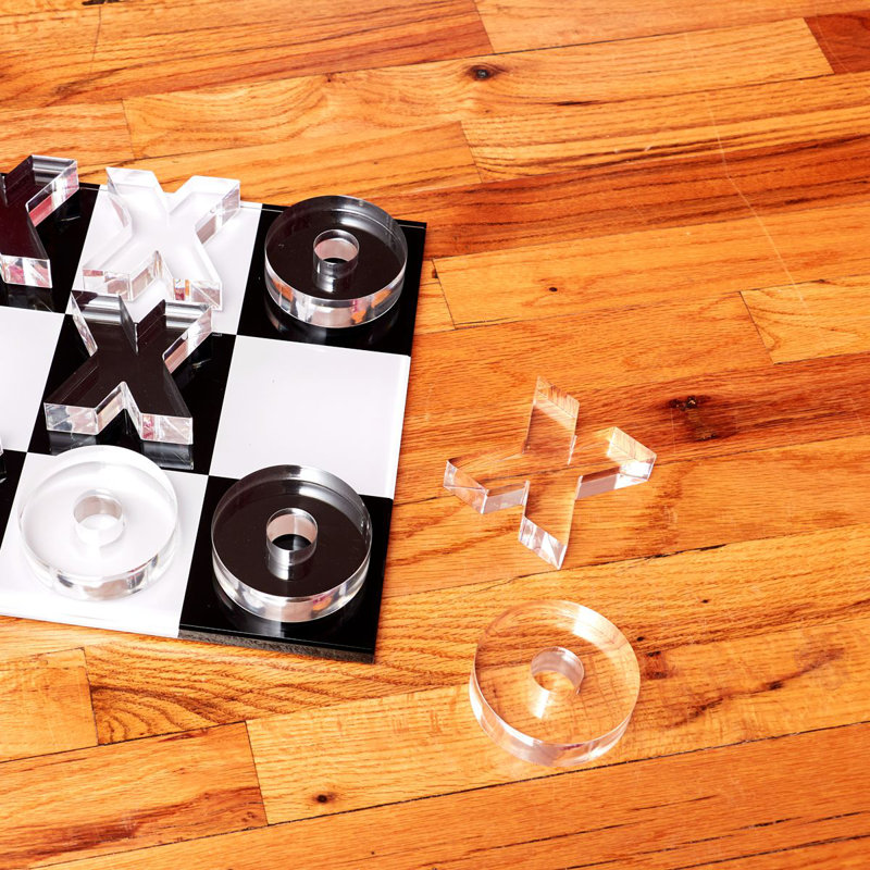 Tic Tac Toe 2 joueurs Tara Wilson Designs, Noir / blanc