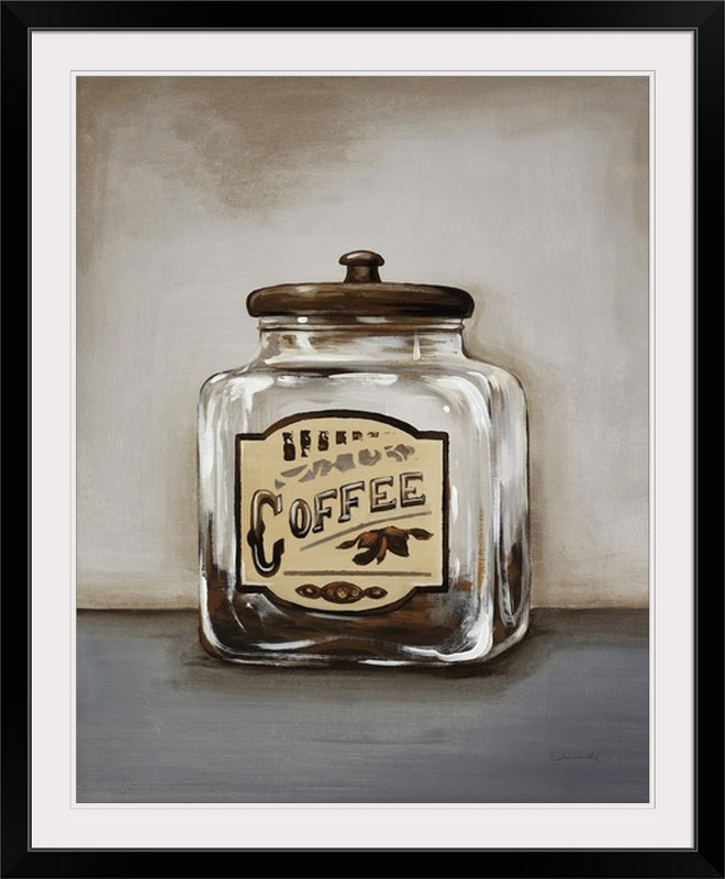 « i » sydney edmunds,, reproduction d’art Cupful, H 28 po x l 24 po x P 1 po, Cadre noir