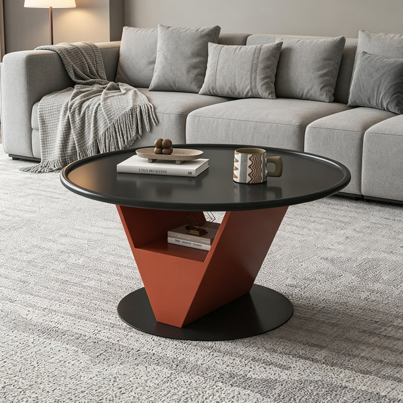 Table basse ronde Modern Creativity Art