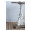 Table d'appoint ronde antique blanche