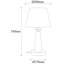 Lampe de table antique 21,65 po Pomfret-1995965645