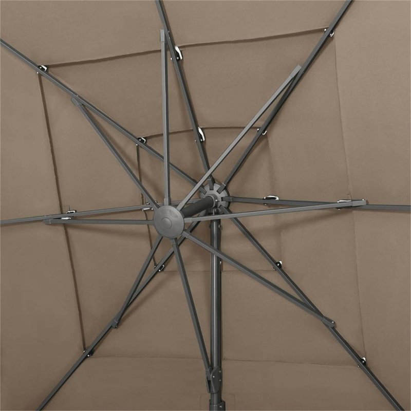 Castiel 250cm Parasol, Taupe