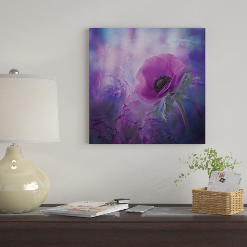 " Ecstasy " by Natalia Simongulashvili, 18" H x 18" W x 1.5" D, Black Framed Canvas, No Mat
