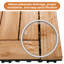 12" x 12" Fir Wood Interlocking Floor Tiles Pack of 27-86591990