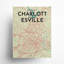 Charlottesville, carte de la ville, impression graphique-1816501792-1816501855