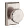 Rustic Privacy Door Knob with Rustic Square Rose