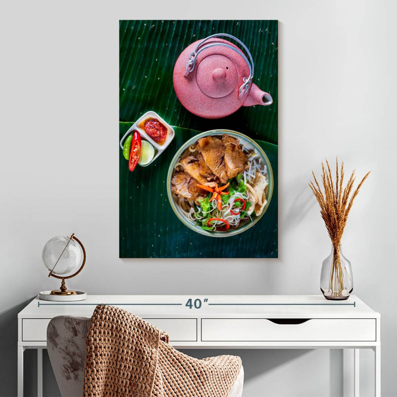 Tea And Vietnamese Cuisine, 30" H x 20" W